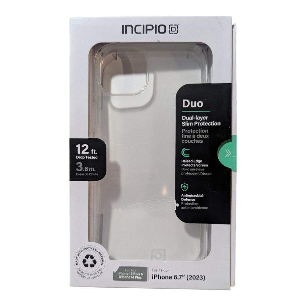 A4.‎ Incipio Duo Case For Apple iPhone 15 Plus & 14 Plus (2023 6.7) - Clear
